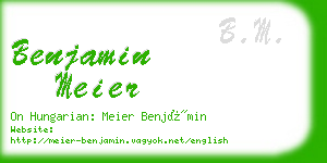 benjamin meier business card